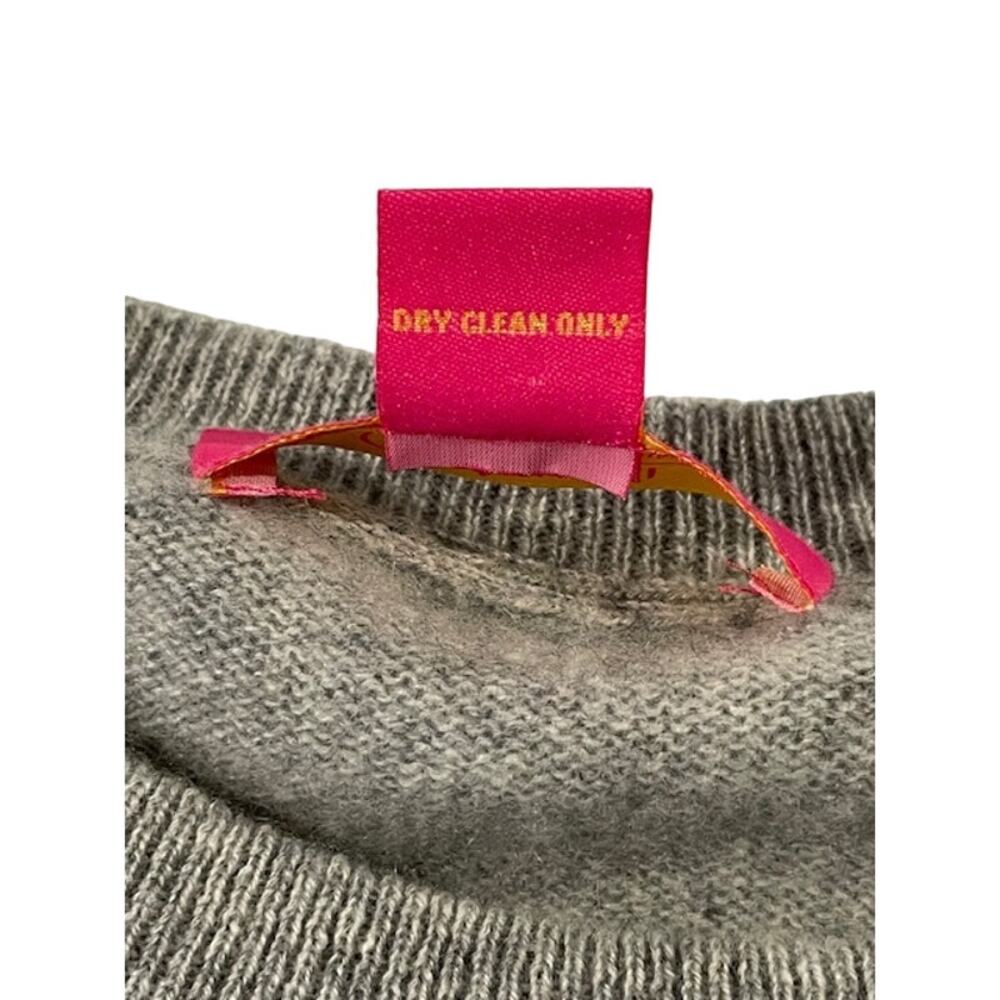 Catherine Malandrino- Long Sleeve Gray Cashmere Sweater SZ (S) - Picture 4 of 4